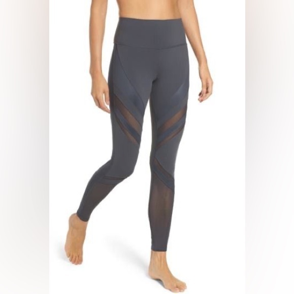 ALO Yoga Pants - Alo  Sheer Full Length Moto Leggings